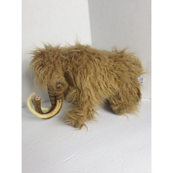 Hansa Woolly Mammoth Plush Animal Toy 16" Realistic Stuffed Figure NEW - Picture 2 of 9